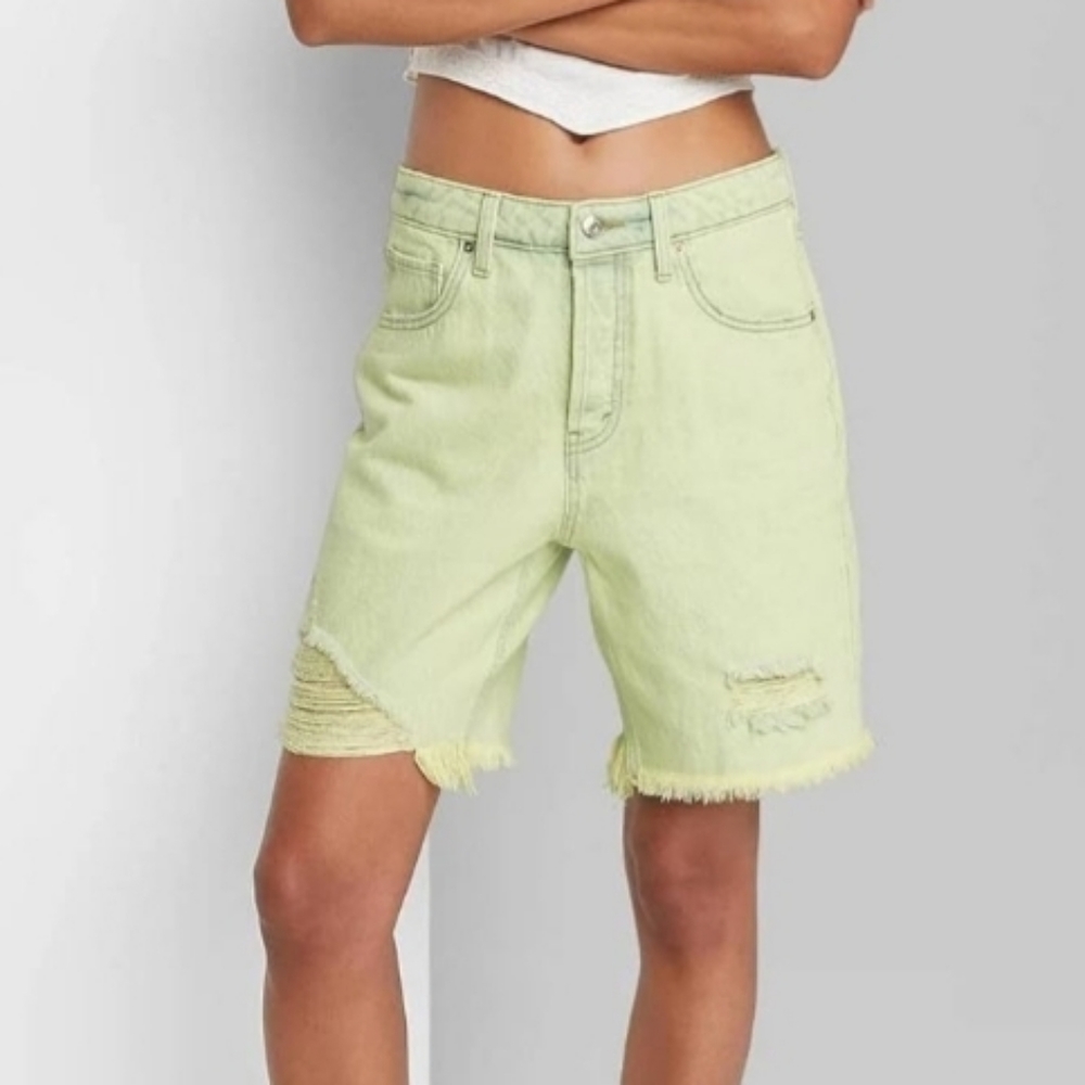 Wild Fable High Rise Bermuda Shorts Size 16W NWT